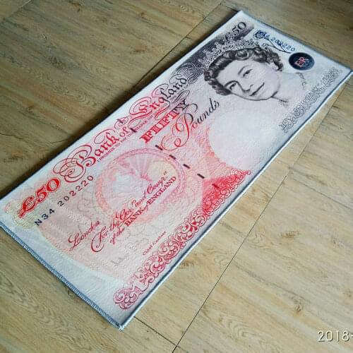 Creative UK Pounds Carpet For Livingroom Bedroom Room Bay Window Versatile Carpet And Rug Personality Bedside UK Strips Carpets