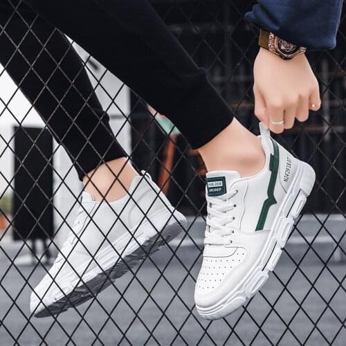 Hot man 39 slip white shoes zapatos comfortable shoe on men leather sneaker sneakers hombre para cuero breathable de sale black