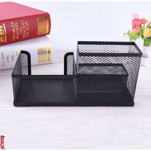 Better Metal Black Mesh Office Desktop Organizer Pen Pencil Box Stationery Holder Case