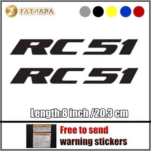 Motorcycle bike Fuel tank Wheels Fairing notebook Luggage helmet MOTO Sticker decals For Honda RC51