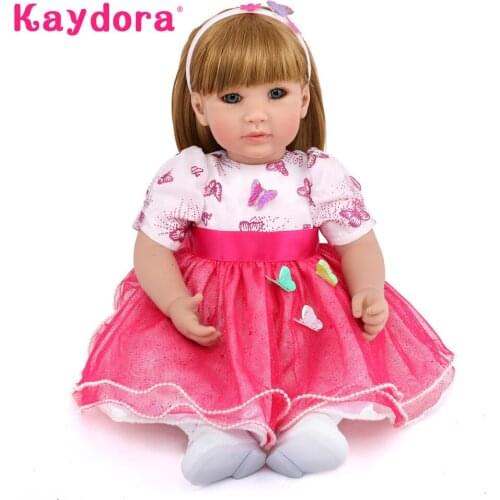 Kaydora 50 CM Reborn Baby Adorable Princess Doll Reborn Soft Silicone boneca Baby Doll Christmas Gift lol Kids COLLECTION
