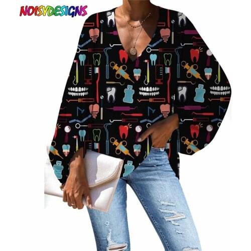 Женские блузки Noisydesigns China At AliExpress