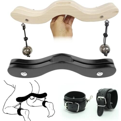 NEW BDSM The Humbler CBT Cock & Ball Torture Ball Stretcher Scrotal Fixture BALL SMASHER CRUSHER Wood Humbler BDSM Penis Sex toy