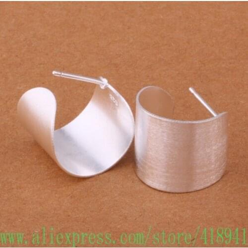 Wholesale silver plated earrings , silver plated fashion jewelry fine smooth, /cawaksda dseamjla E218