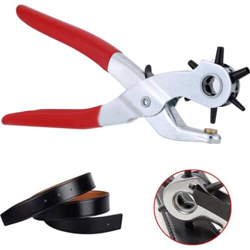 Newly 9inch Hole Punching Machine Punch Plier Round Hole Perforator Tool Make Hole Puncher for Straps Cards Watchband TE889