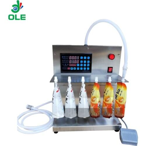 Semi Automatic Stand Up Pouch Packing Machine Spout Pouch Filling Machine
