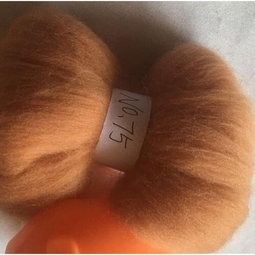 WFPFBEC 70s Australia COMBED 100% WOOL fiber merino diy wool for neddles felting wool roving 50g 100g 200g 300g 500g 1000g NO.75
