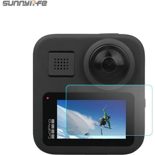 Sunnylife Protective Film HD Tempered Glass Screen Protector Sports Camera Accessories for GoPro Max