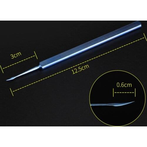 Titainum 12.5cm Ophthalmic Microsurgical Instruments Medical Foreign Body Needle for Ophthalmic Surgical Instrument