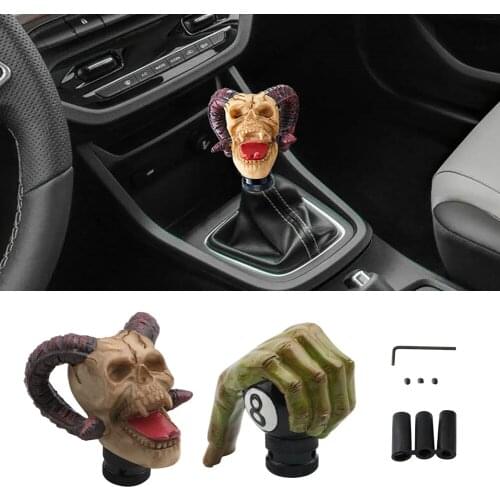 Universal Car Gear Shift Knobs Skull Head Gear Manual Transmission Gear Shift Knob Shifter Lever