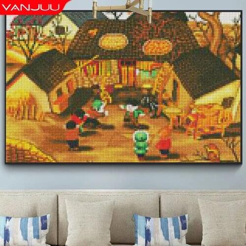 Наборы для вышивания крестом VANJUU China At AliExpress