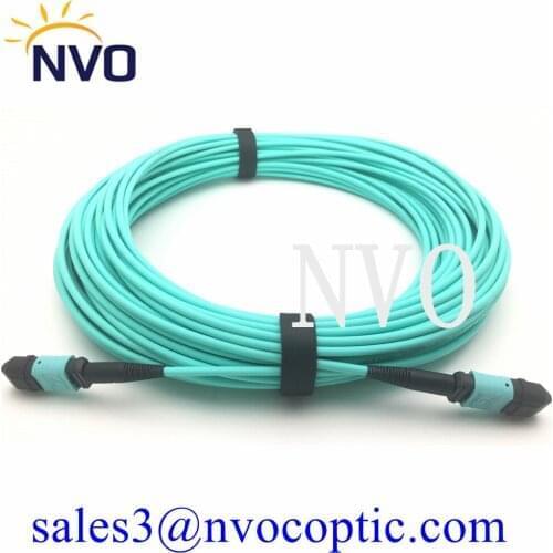 MPO Female 12Cores,Low Inerstion Loss,A/B/C Type,OM3 50/125 25M Length 3.0mm Fiber Optic Patch Cord Cable For FTTH Data Center