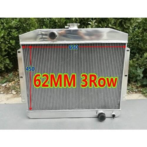 62MM 3Row Aluminum Radiator FOR 1949-1951 Ford Mercury W/Chevy 350 5.7L V8 MT 1949 1950 1951 5.7