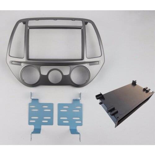 Car Radio DVD Cover for Hyundai I-20 I20 2012+ Manual AC Headunit Installation Fascia Panel Audio Dash Trim Kit Facia