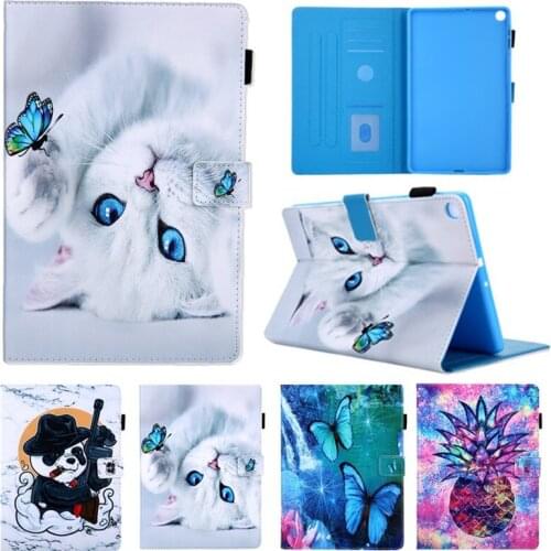 Tablet Case for Samsung Galaxy Tab A 10.1 inch 2019 T510 fundas Flip Cartoon PU Leather Cover for SM-T510/T515 Protective Case