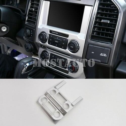 For Ford F150 F-150 2015-2019 ABS Interior Middle Dashboard Console Cover Trim 1pcs Car Accessories Interior Car Decor Car Trim