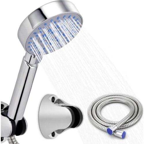 Hot Sale Shower Head Set Bathroom Chromeplate Handheld Showerhead with hose and holder Multiple modes showerhead sets