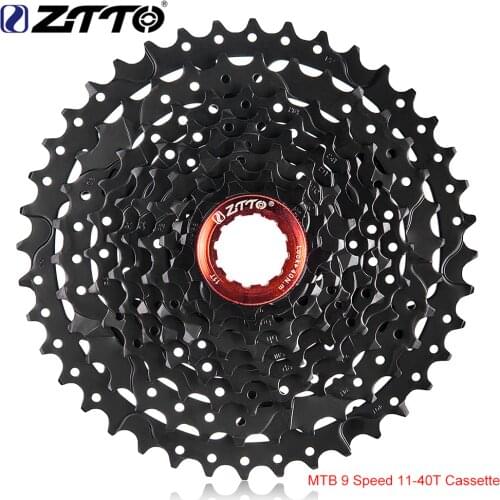 ZTTO MTB 9 Speed 11-40T Cassette with hanger extension 9s 46T Sprocket 9speed 9v k7 wide Ratios For Shimano M430 M4000 M590 Bike