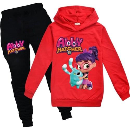 Boys Abby hatcher Anime Clothing Spring autumn Kids Clothing Suits Cartoon Sets Children Boy Girls Sports Tracksuits Suits