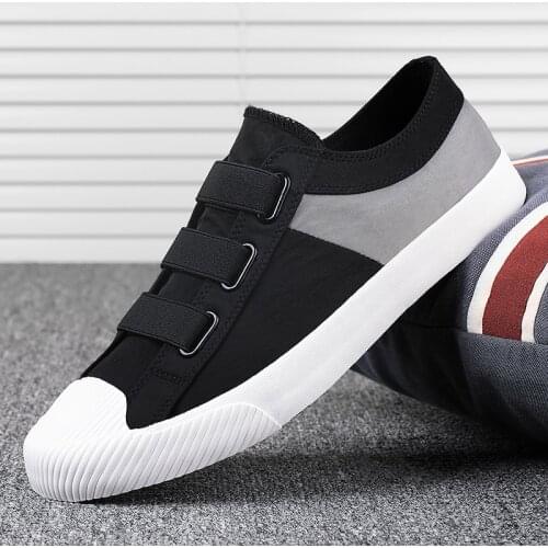 2020 Men Canvas Casual Shoes Man Flats Loafers Leisure Breathable Lace-up Fashion Breathable Sneakers