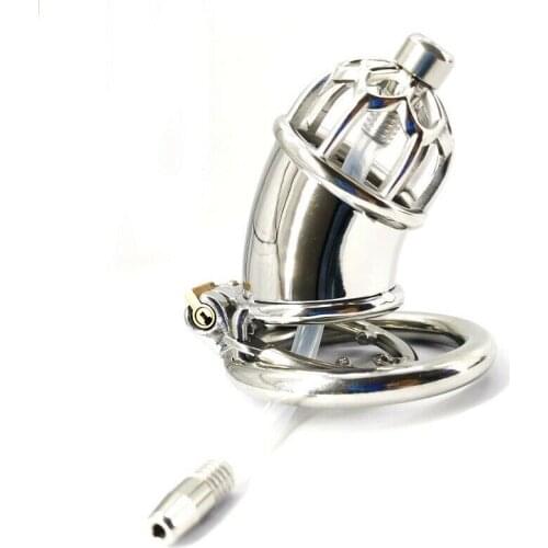Stainless Steel Male Chastity Cage Metal Mens Locking Belt Restraint Device 231 Cock Ring Female Belt
