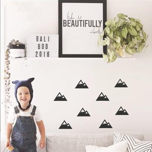 YOYOYU Wall Decal Catoon Room Decoration Mountain Pattern Art DIY Wall Sticker Kids Bedroom VinylRemoveable Mural YO330