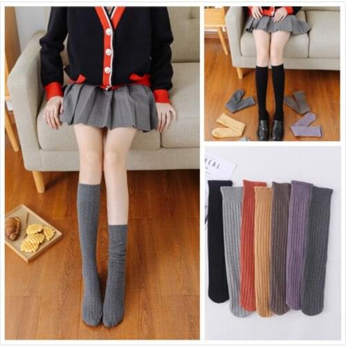 Harajuku Retro Women Cotton Autumn Winter Long Socks Casual Thick Warm Sock Lady Gift Sweat-absorbing Stockings Beautiful gift