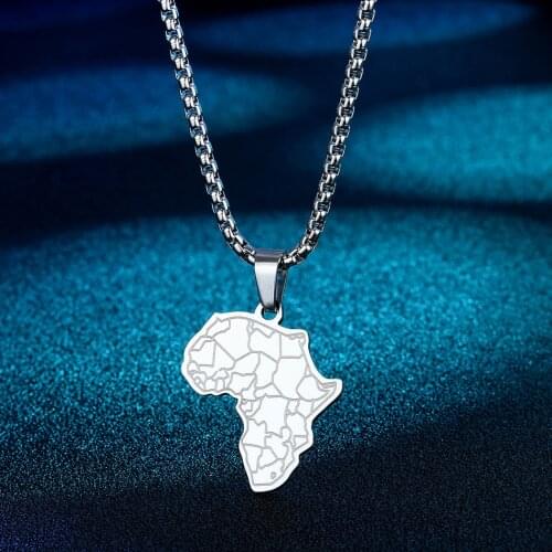 African Map Necklace, African map with tiger face, African jewelry, African American, africa shaped necklace, Africa pendent