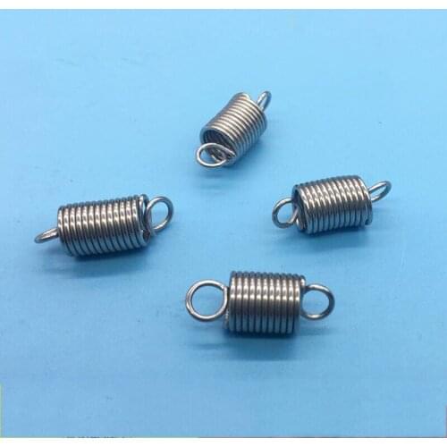 Tension spring stainless steel hook 1MM diameter * 9mm OD * total length of 23 mm pull spring X20