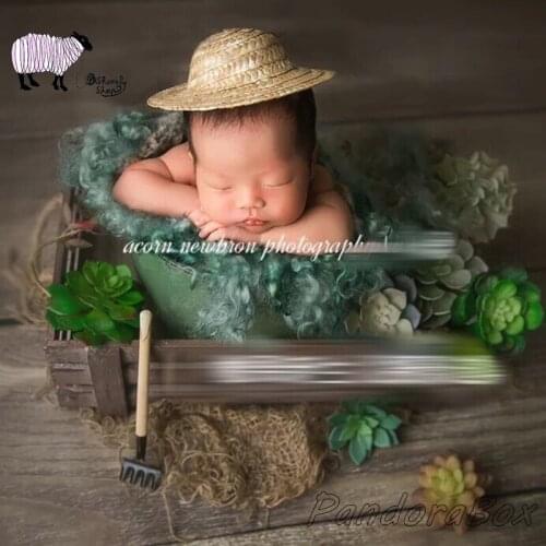 Newborn Photography Props Handmade Baby Boy Hat for Photo Shoot Posing Prop fotografia Accessories bebe Shooting Session Gift