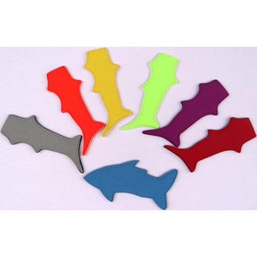 Ice Cream Sleeve For Environmental Shark Shape Pure Color Popsicle Holder Neoprene Pop Holders Tools LX4372
