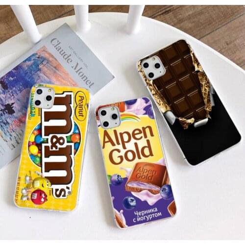 Chocolate Candy Heart Pattern Phone Case For iphone 12 11 Pro Max Mini XS Max 8 7 6 6S Plus X 5S SE 2020 XR Silicone Soft cover