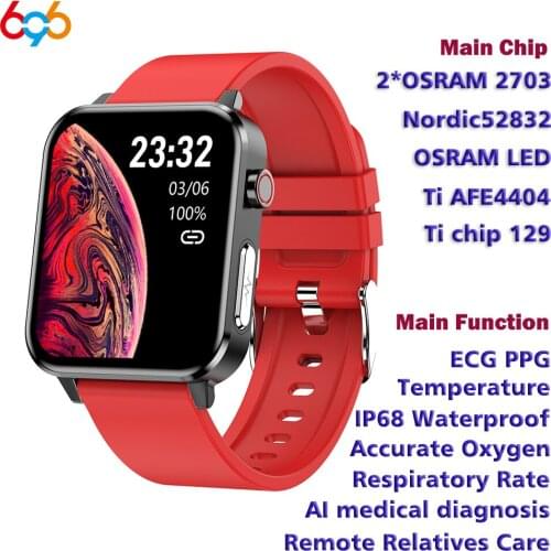 Ecg Smart Watch For Women Men Smartwatch Android Ios Ip68 Watches E80 Temp Oxy Blood Pressure Monitor Sports Fitness Smart E86 E