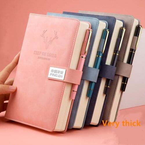 Extra thick B5 notebook Office Business Notepad Student diary Writing book Leather notebook gifts Pocket book