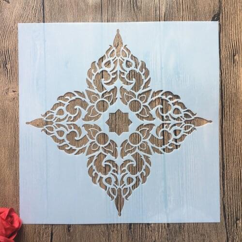 30 * 30cm Flower Mandala Layer Clover DIY Template Stencil Painting Coloring Embossed Scrapbook Decorative Album