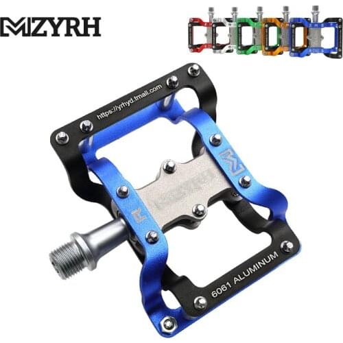MZYRH Y02 MTB Bicycle Pedals Cycling CNC Bearings Flat Platform Pedals Mountain Road Bike Riding Ultralight Pedal Cycling Parts