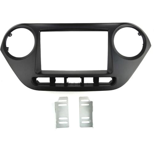 High Quality Car Radio Fascia for HYUNDAI i-10 2013+ Stereo Plate Frame Panel Dash Mount Kit Adapter Trim Bezel Facia