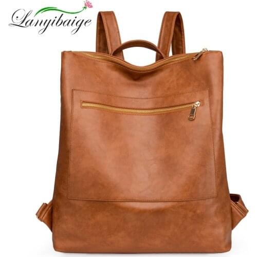 High Quality PU Leather Designer Backpack Ladies Shoulder Bag Multifunctional Backpack Suitable For School Teen Girl Travel Bag