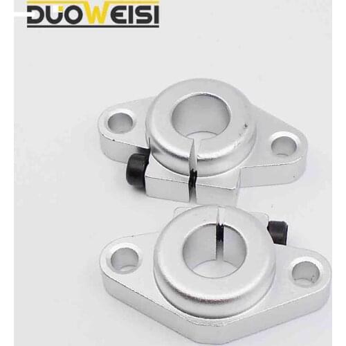 DuoWeiSi 3D Printer Parts 5pcs/lot SHF8 SHF10 Linear Bearing Rod Rail Horizontal Shaft Support