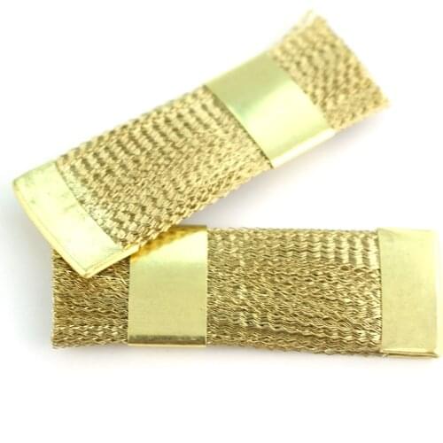 1 PCS Nail Drill Bit Cleaning Brush Gold Portable Electric Manicure Drills Copper Wire Drill Brush Cleaner Tool