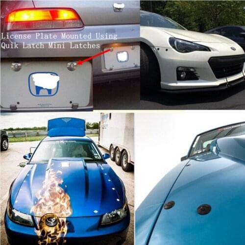 1pcs Universal Engine Bonnets Lock Aluminum Car Quick Latch Car Accessories Push Button Billet Hood Pins Lock Clip Kit