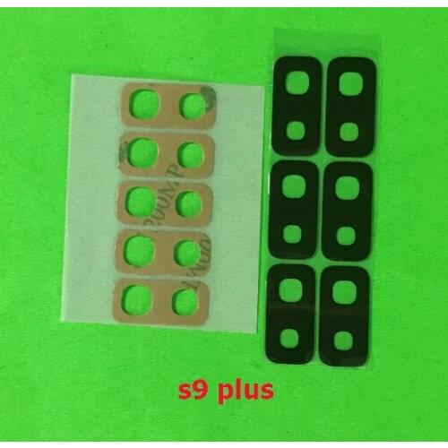 100Pcs/Lot Back Camera Lens Glass Cover Ring With Adhesive Sticker Tape For Samsung Galaxy S9 Plus S9+ Replacement Parts