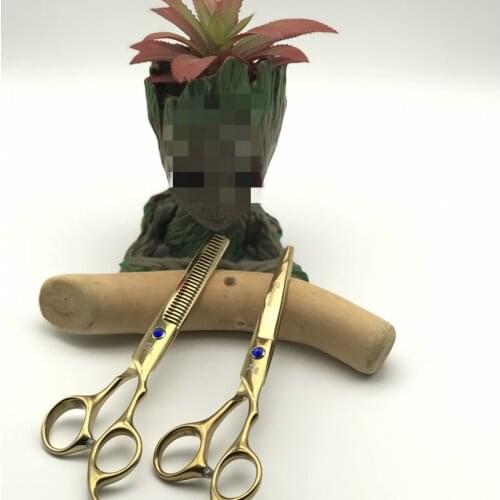 12Pcs Professional Japan 440 Steel Hair Scissors Set Cutting Barber Salon Haircut Thinning Shears Hairdressing Scissors