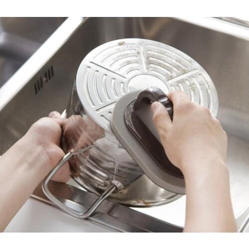 20pcs Strong Decontamination Bath Brush Sponge Tiles Brush Hot Sale Magic Bath Brush Kitchen Clean Tools