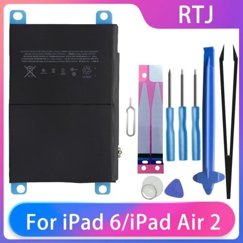 Runtianjin Tablet Battery For iPad 6 Air 2 A1547 A1566 A1567 7340mAh High Capacity Tablet Batteries Free Tools