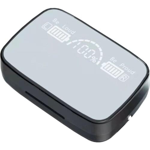 Bluetooth 5.1 Wireless In-Ear Earphone Earbud Earphone with LED Digital Display, Suitable for Home Office