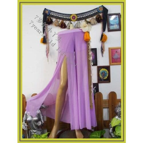 Belly Dance Pants Transparent Thin Skirt CM32 With Front Slit
