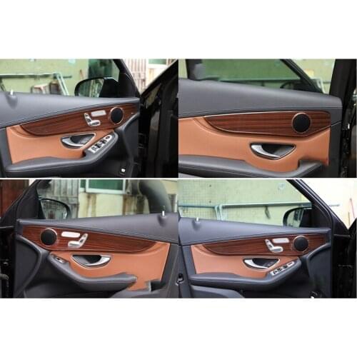Car Interior Door Decoration Panel Cover Trim Car Accessories for Mercedes Benz C Class W205 GLC 2020-2021