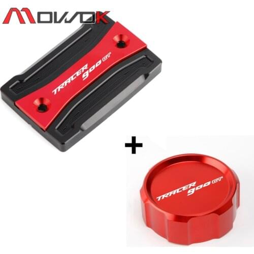 Flash Deals LOGO Tracer 900gt For YAMAHA TRACER 900GT 2018 2019 Front & Rear brake Fluid Cylinder Master Reservoir Cover Cap
