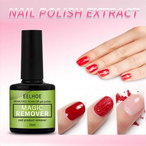 15ml Burst Gel glue Soak Off Remover Polish Magic Napkin Cleaner Nail Polish Gel Fast Manicure Semi Permanent Remover Varnish To